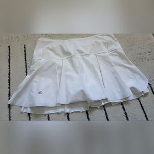 lululemon white tennis pickleball skirt skort size 6